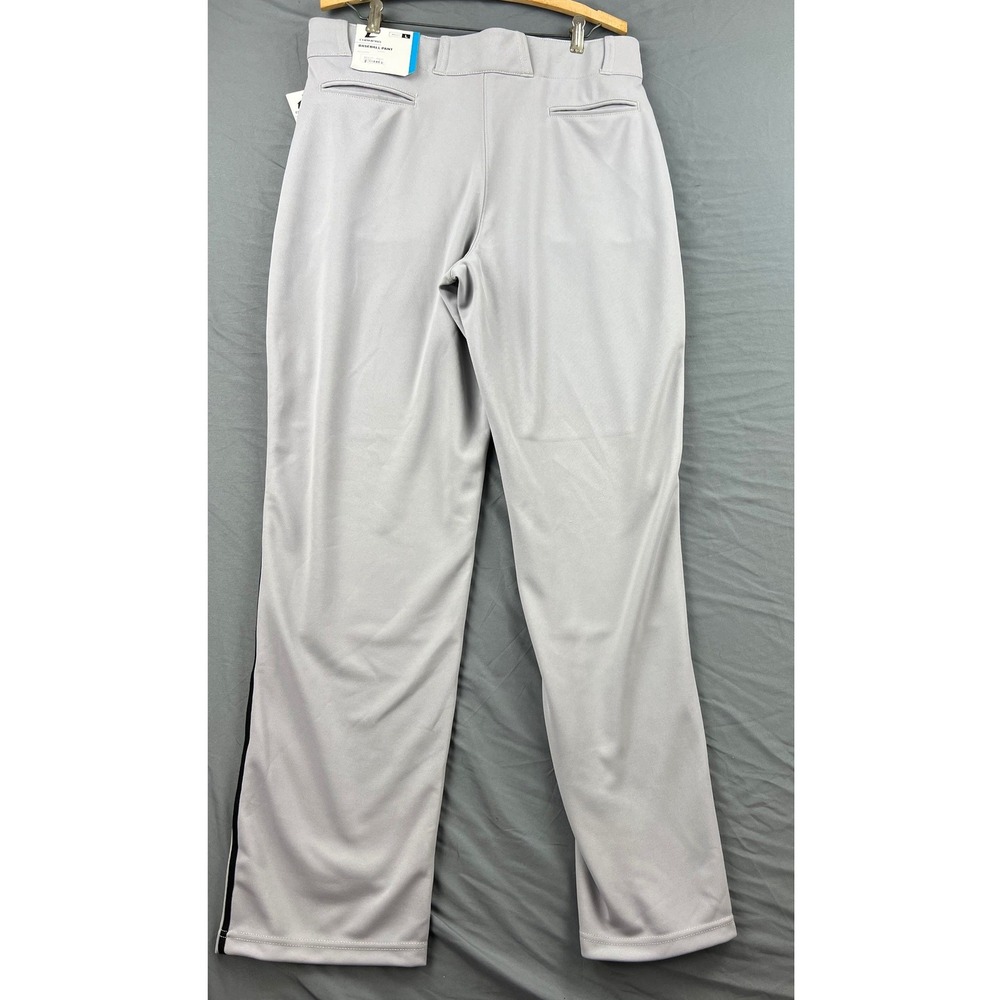 Champro MVP Open Bottom Baseball Pants Mens L Grey Black NWT BP41U Piped Stripe - Picture 8 of 13